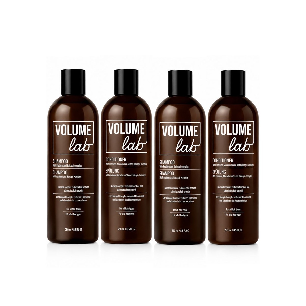 VOLUME LAB sada – 2× šampón & 2× kondicionér